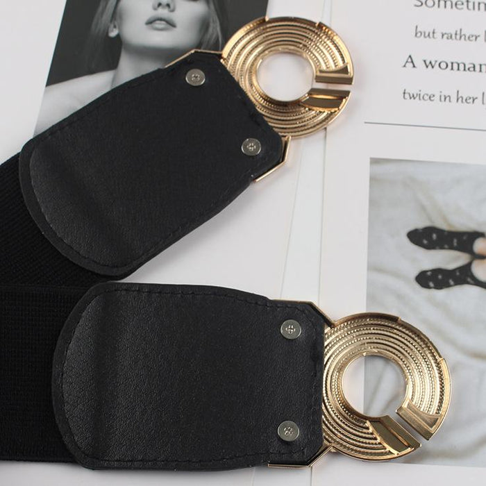 Simple Women's Waist Decorative Wide Belt