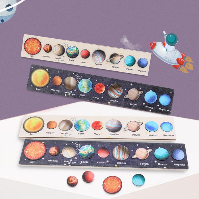 Planetary Wooden Children's Puzzle Toy