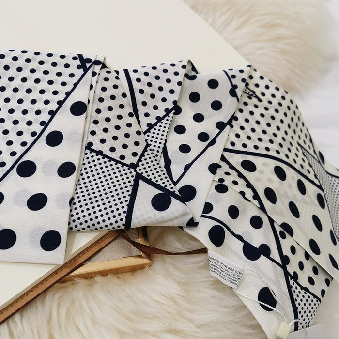 Imitation  scarf thin narrow strip leopard pattern simple waist chain scarf