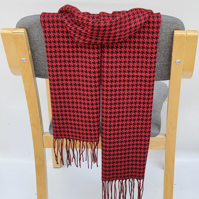 Classic Lattice Soft Scarf Cashmere Plaid Scarves