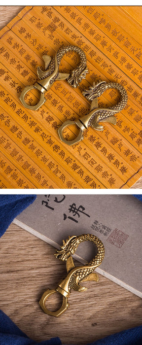 Vintage Brass Faucet Car Keychain