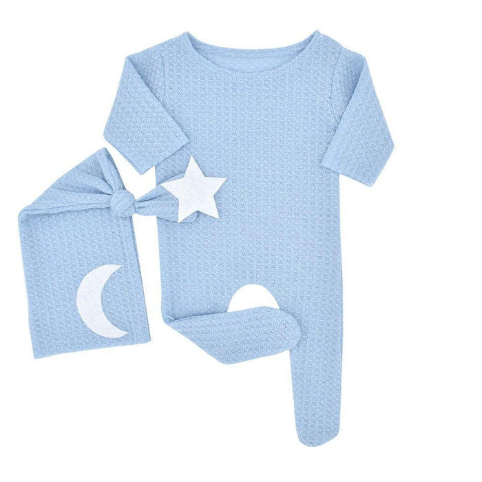 Two Piece Star Moon Knitted Jumpsuit