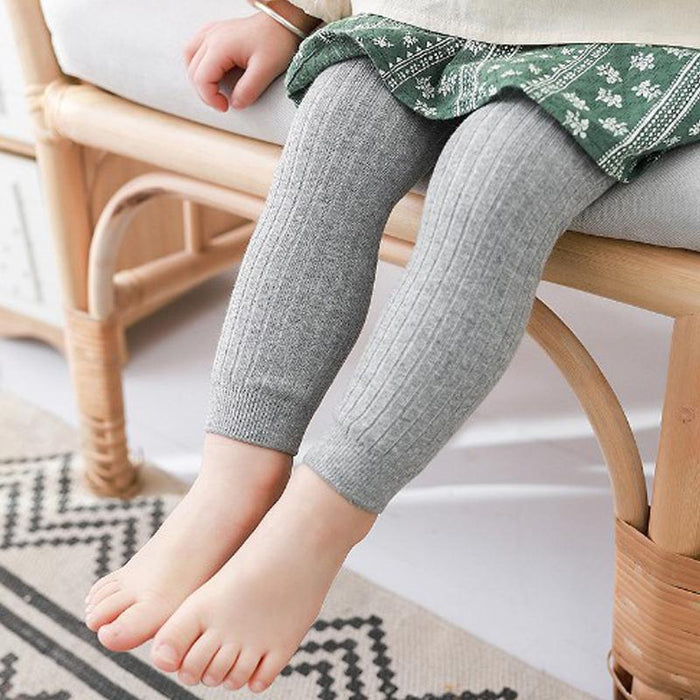 Baby Newborn Girls Leggings Soild Color Cotton Pants