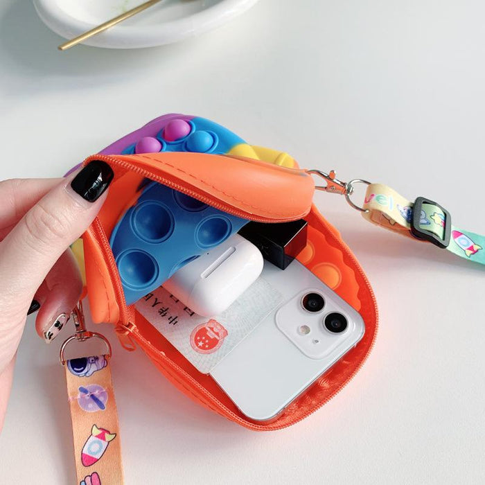 Bow Decompression Color Bag Children's Messenger Bag