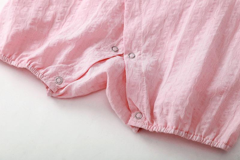 Newborn 0-1 Year Baby Solid Color Jumpsuit