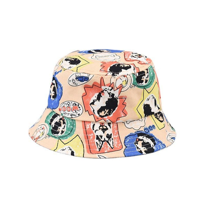 Children's Summer Outdoor Cartoon Printing Sunshade Hat