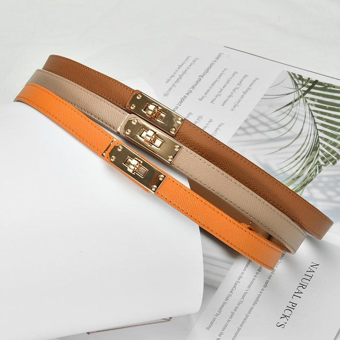 Leather Fashion Waist Belt with Dress Decoration