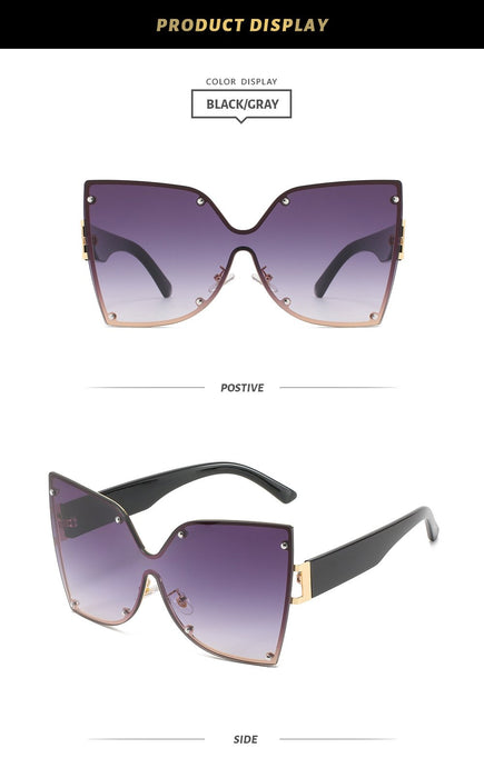 Gradient cat's Eye Sunglasses Retro