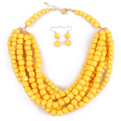 Ladies Jewelry Beaded Fashion Personality Layered Necklace