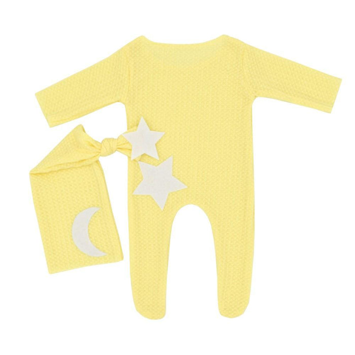 Two Piece Star Moon Knitted Jumpsuit