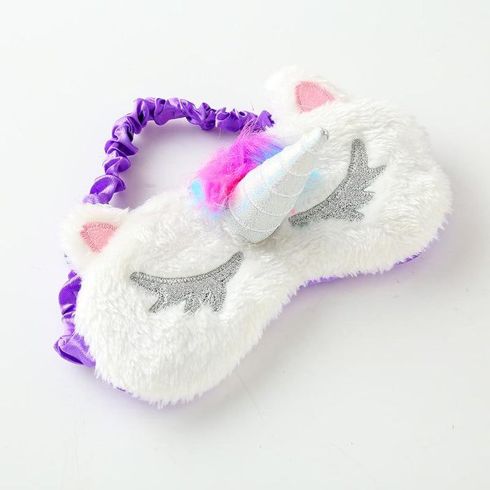 Cute Three-dimensional Cartoon Plush Sleep Shading Eye Mask