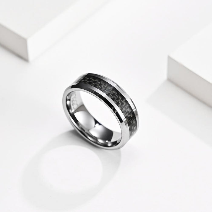 Men's Popular Tungsten Steel Ring Fashion Jewelry