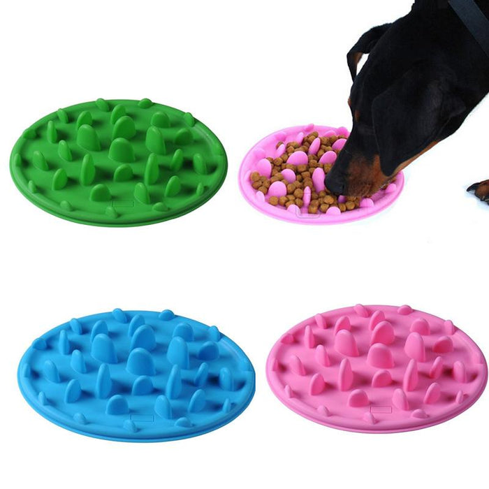 Pet Food Bowl Interactive Feeder Digestive Puzzle Bowl