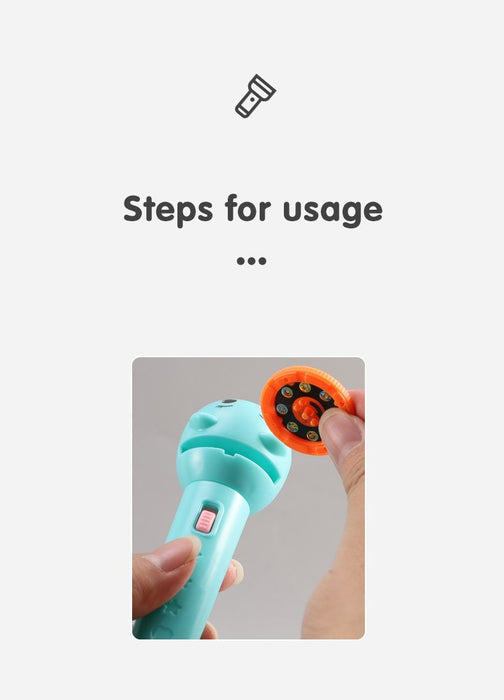 Baby Sleeping Storybook Flashlight Projector Toy