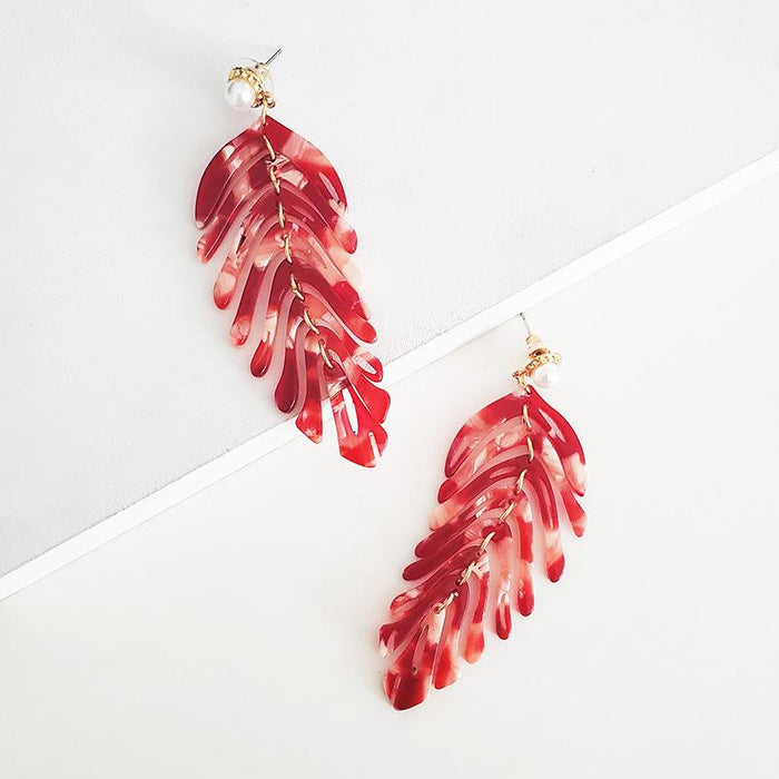 Female Jewelry Creative Personality Fashion Fishbone Earrings