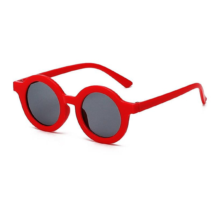 Children's Retro round frame sunglasses prevent blue light and ultraviolet rays
