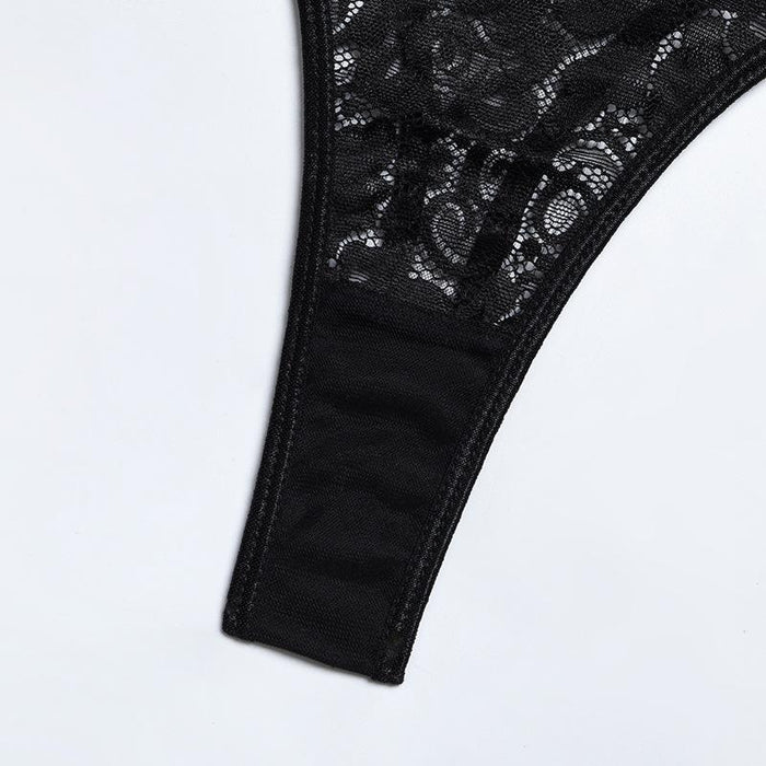 Women Lace Hollow Lingerie Sexy Garter Underwear Set