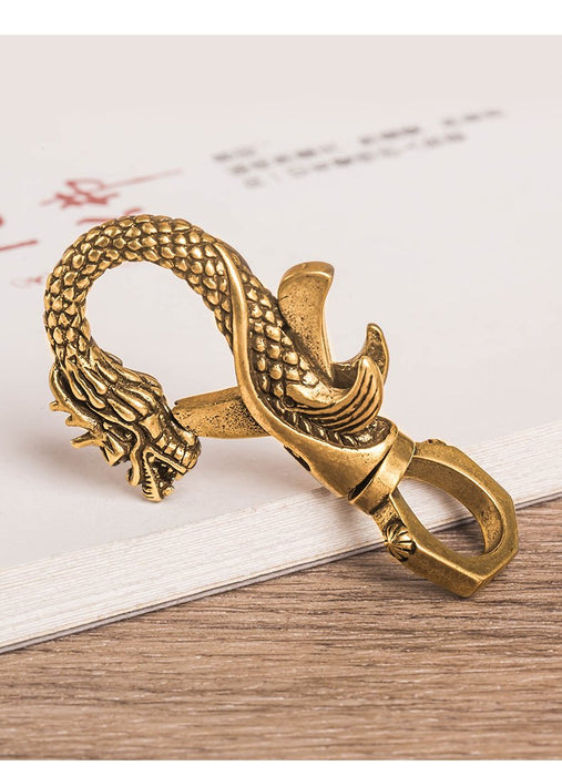 Vintage Brass Faucet Car Keychain