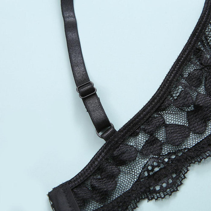 Sexy Lace Lingerie Garter Set Women Intimates Underwear