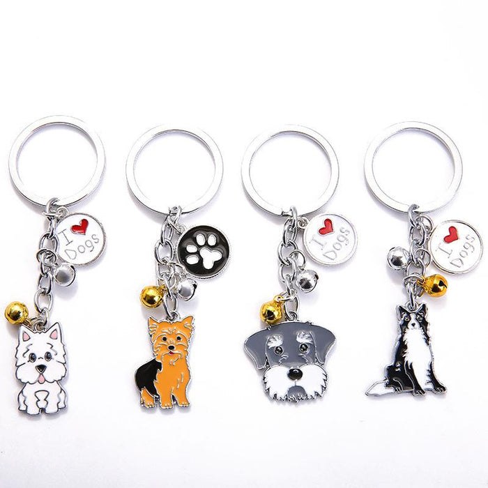 Creative Pet Dog Metal Keychain