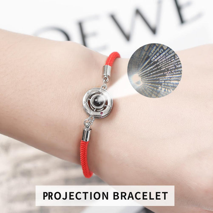 Time Projection 100 Languages“ I Love You ” Handmade Bracelet
