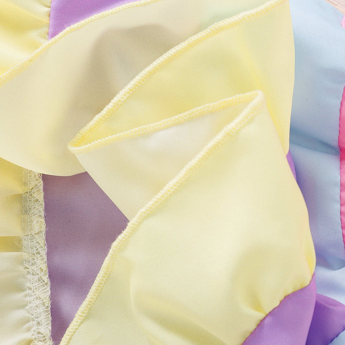 Suspender stitched Rainbow Dress