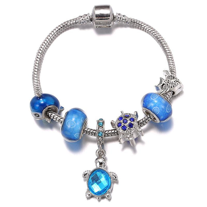 DIY Owl Dolphin Turtle Pendant Bracelet