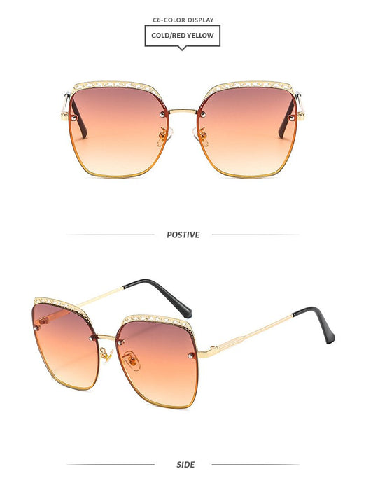 Personalized spray hollowed out women's Sunglasses