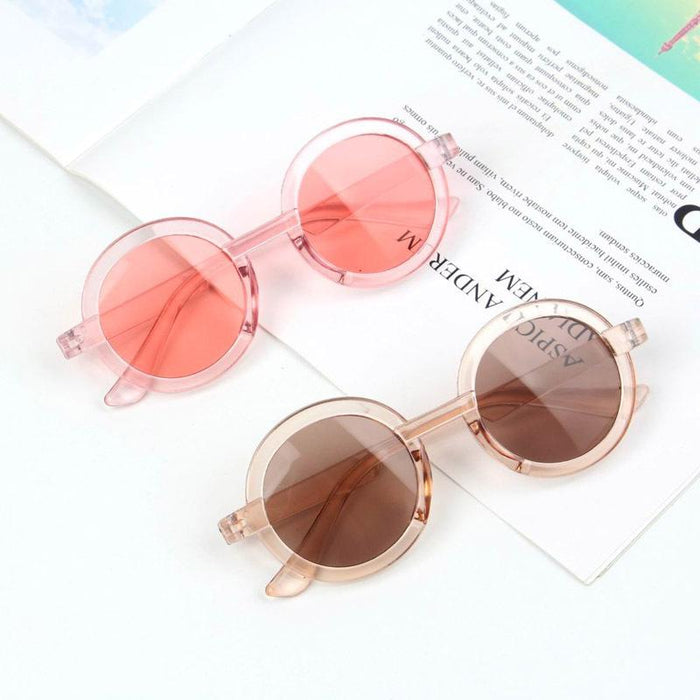 Children's Sunglasses New transparent frame color matching glasses