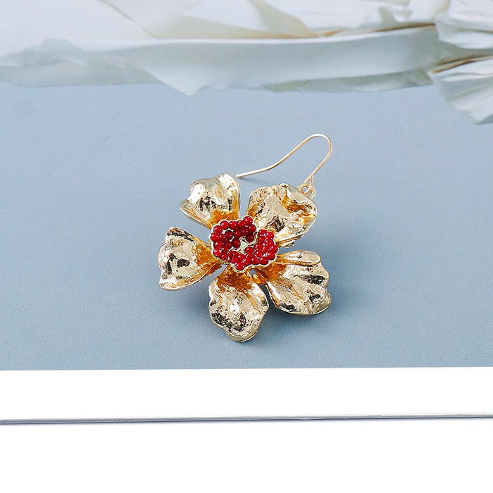 New Style Temperament Fashion Sweet Flower Earrings Earrings