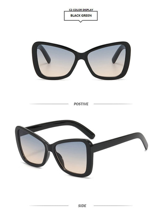 Cat's Eye Sunglasses contrast color trend Sunglasses