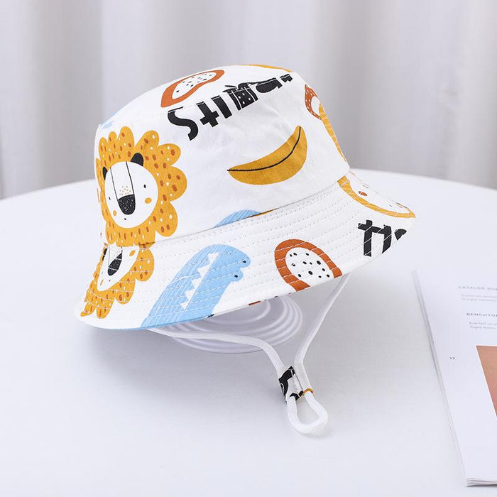 Summer Outdoor Cartoon Print Children's Fisherman Hat