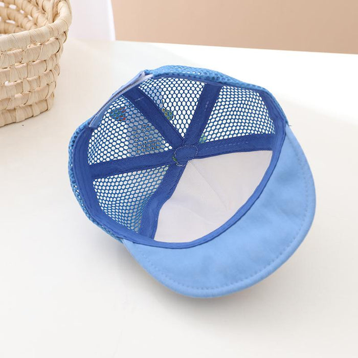 Summer Cute Baby Cartoon Color Matching Children's Net Cap