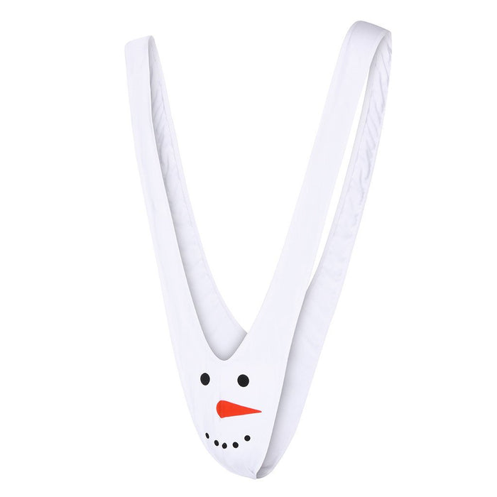 Christmas Snowman Men's Strap Sexy Underwear
