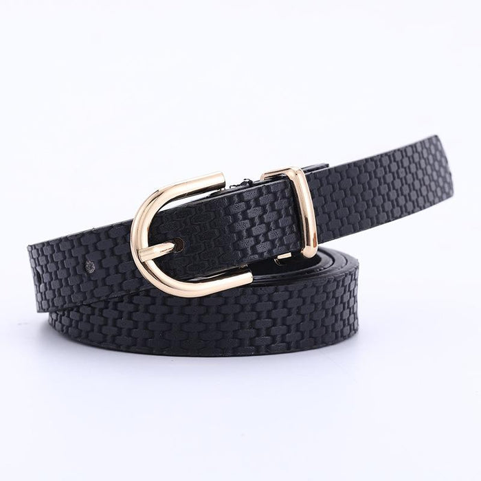 Women's Belt Decorative Dress With Needle Buckle Straw Belt