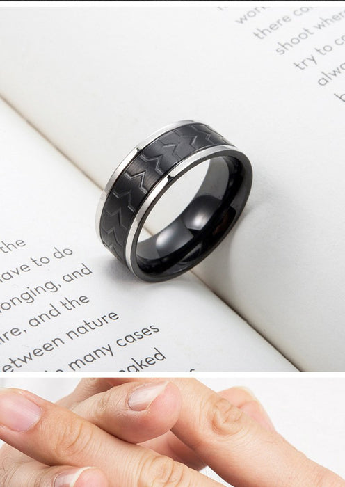 Creative Stainless Steel Men's Ring Titanium Steel Jewelry