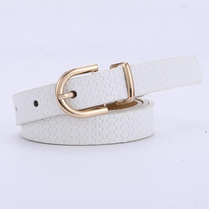 Women's Belt Decorative Dress With Needle Buckle Straw Belt