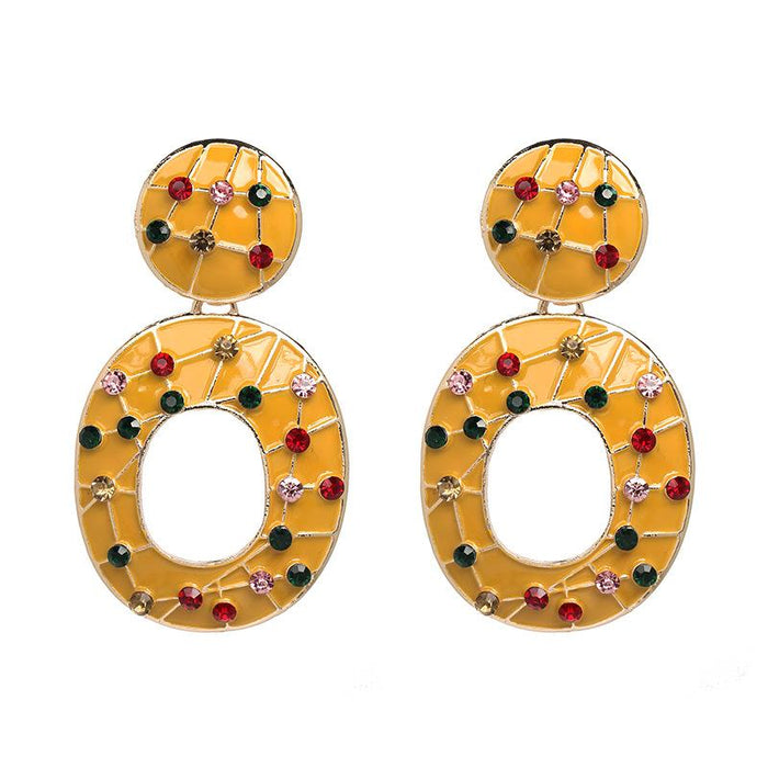 New Creative Personalized Round Women's Earrings Accessories