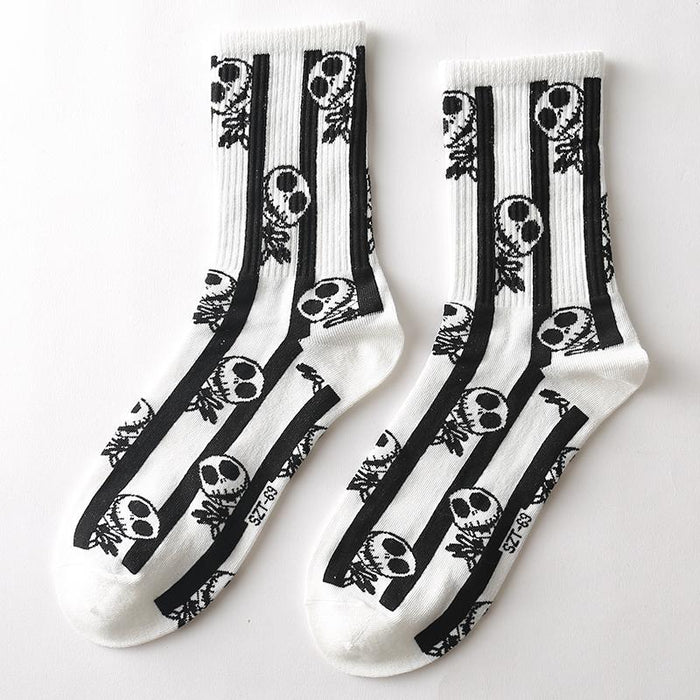 Funny Men Hip Hop Skeleton Socks