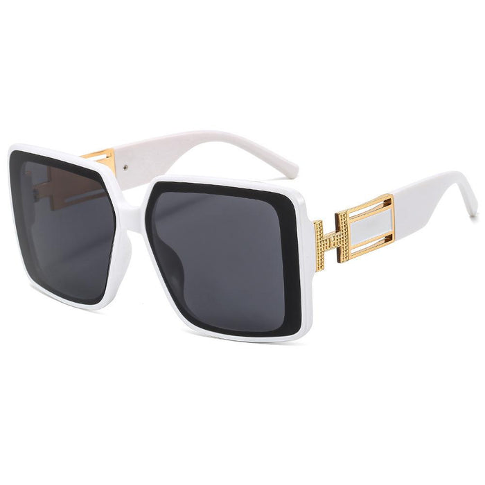 Sunglasses personality men's and women's large frame glasses