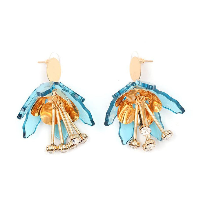 New Small Fresh Flowers Simple Female Earrings Accessories