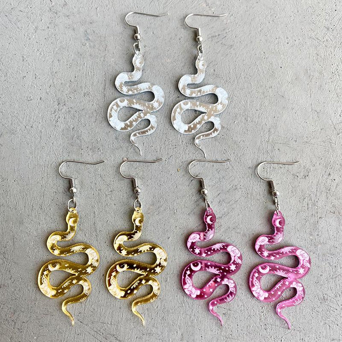 Acrylic Snake Earrings
