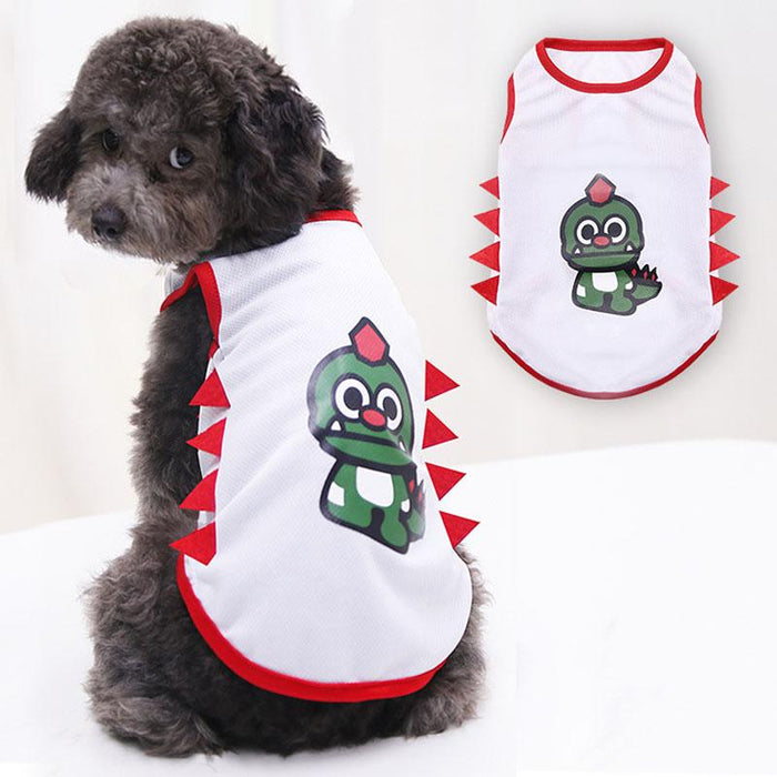 Cartoon Dinosaur Dog Shirt Pet Clothes