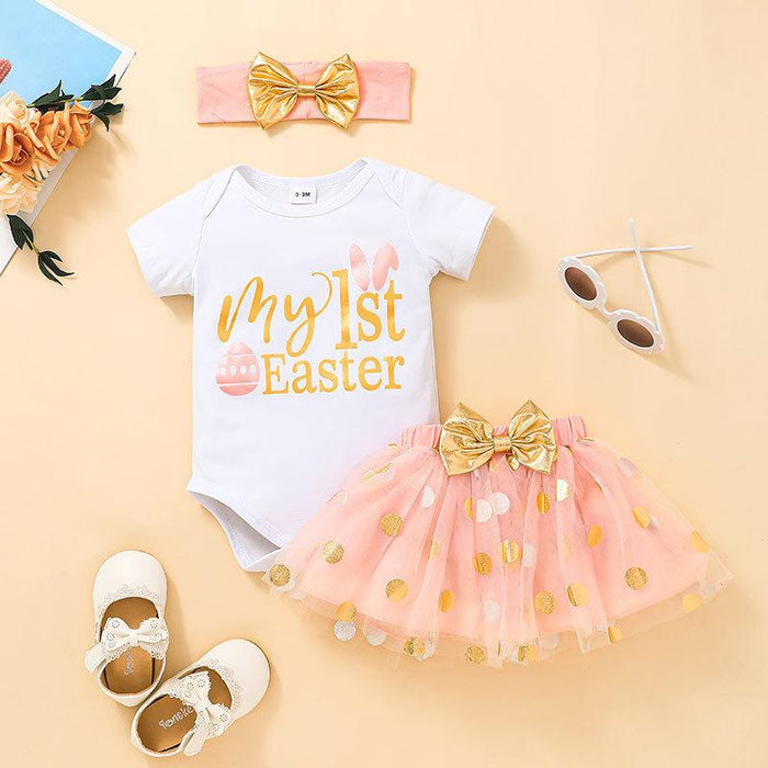 Little Girl Sweet My 1st Easter Dress Set
