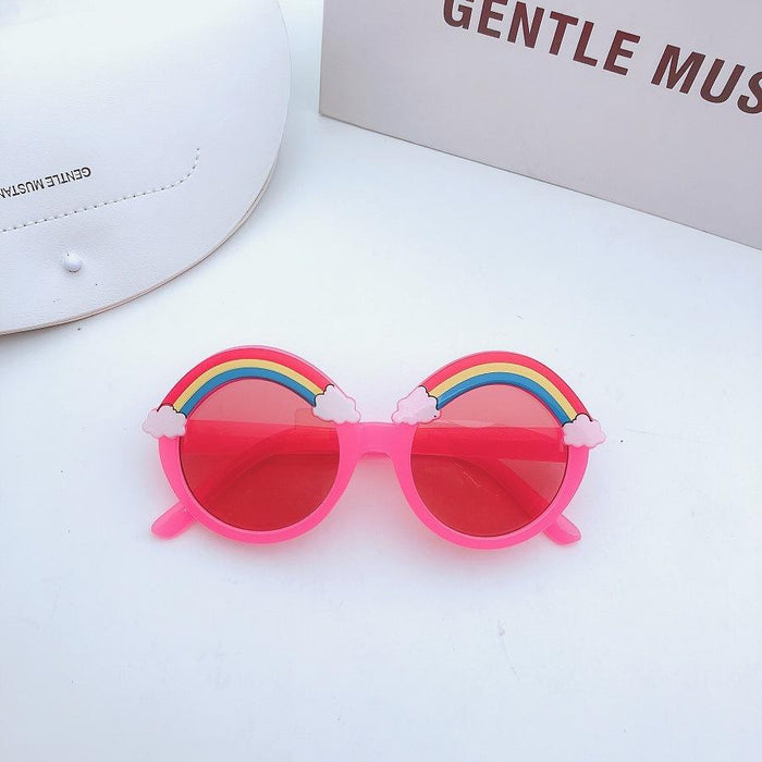 Children's Rainbow sunglasses and sunglasses round frame