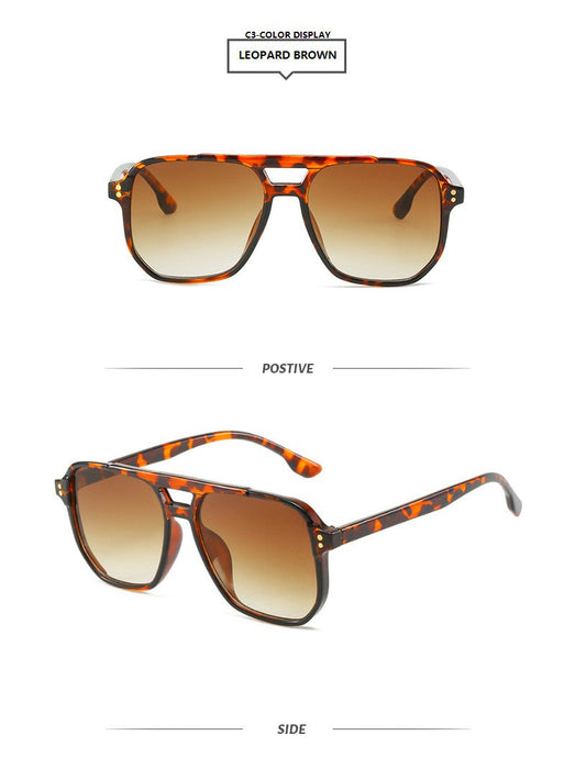 Frame double beam meter nail Sunglasses