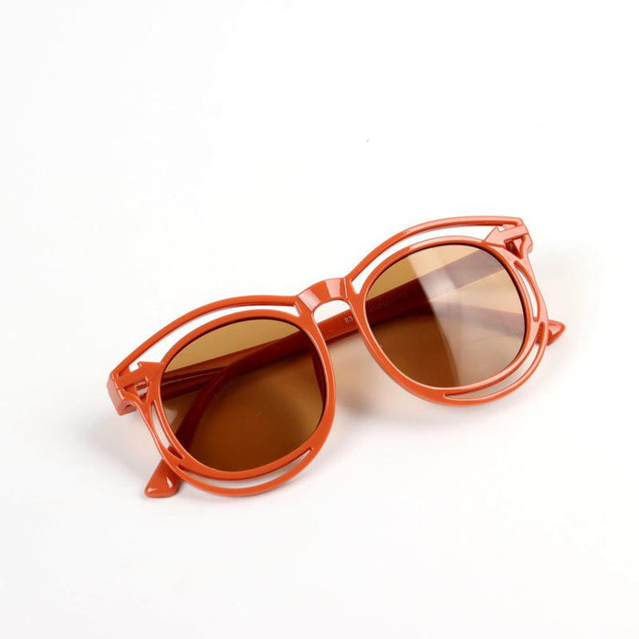 Children's Sunglasses round frame anti ultraviolet sunshade glasses