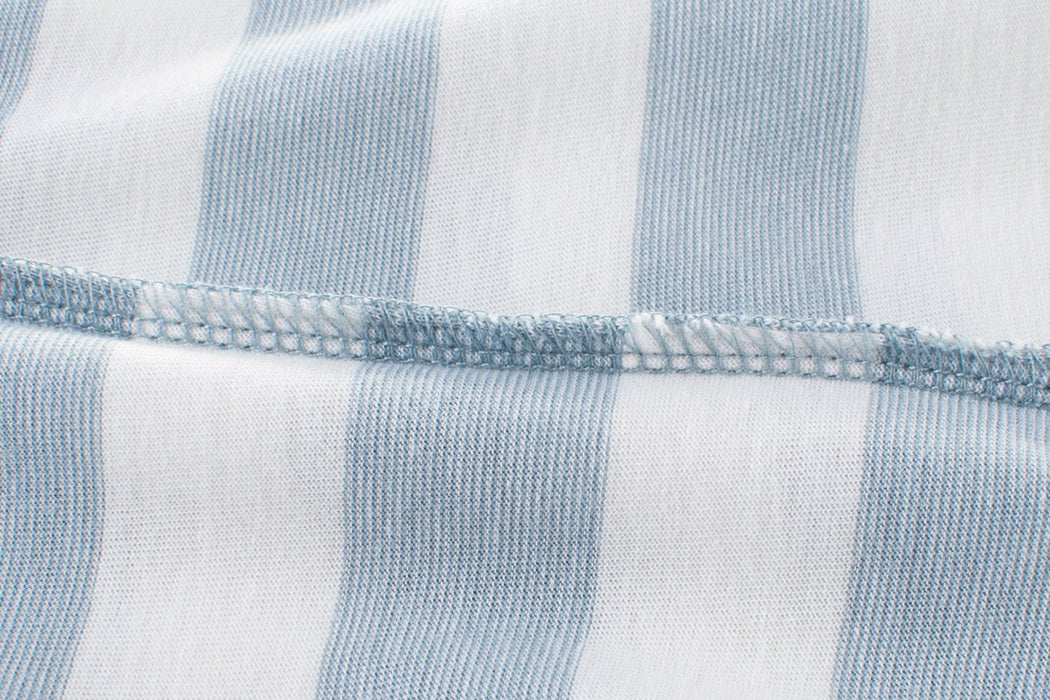 Striped half sleeve children's clothing