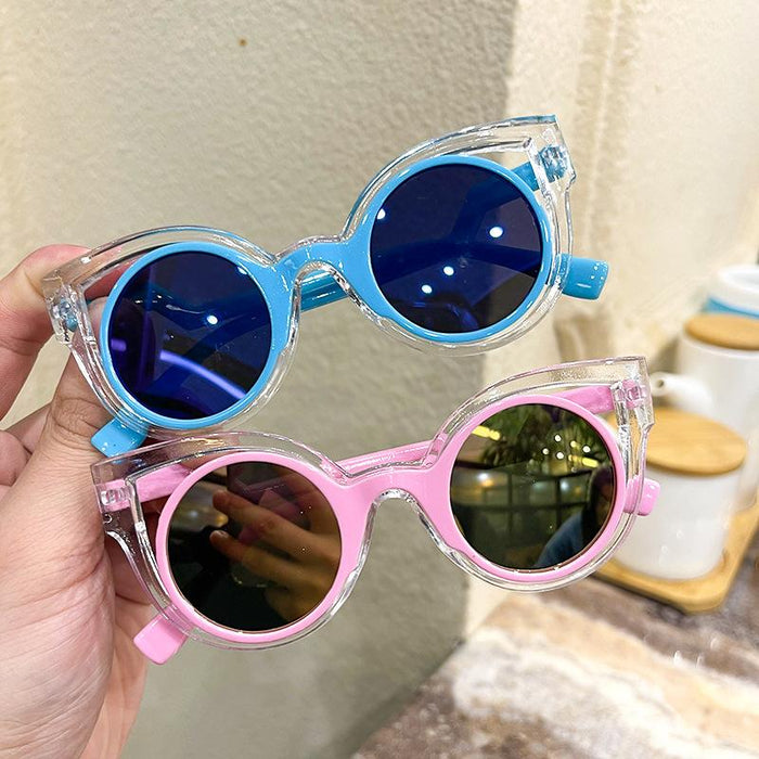 Children's Sunglasses hollow frame double frame children's glasses
