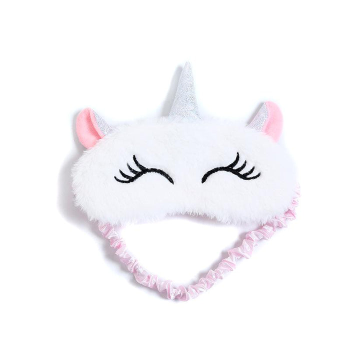 Cartoon Cute Plush Shading Unicorn Blindfold Eye Mask